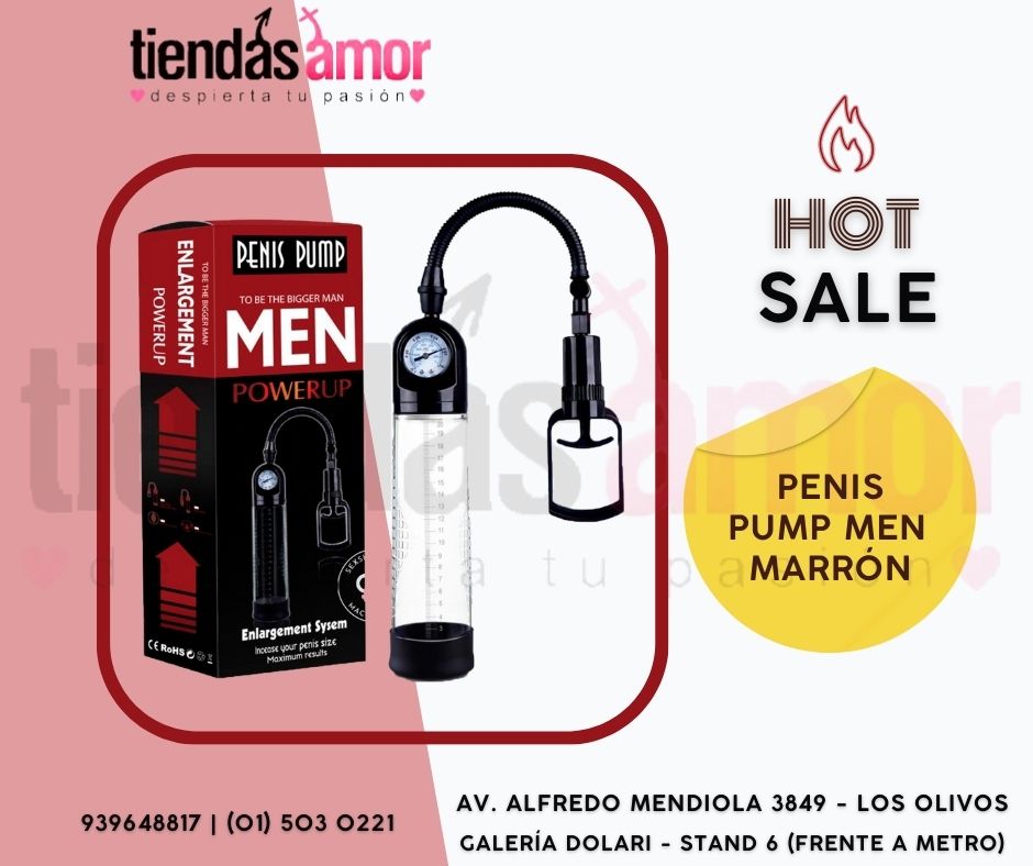 Penis Pump Men Power Up Marrón